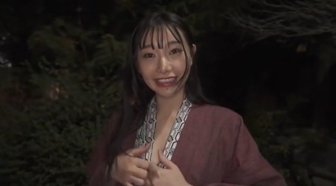 性欲を抑えきれない一泊二日即尺即ハメ温泉デート 三葉ちはる
